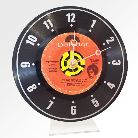 Vinyl Record Desk Clock