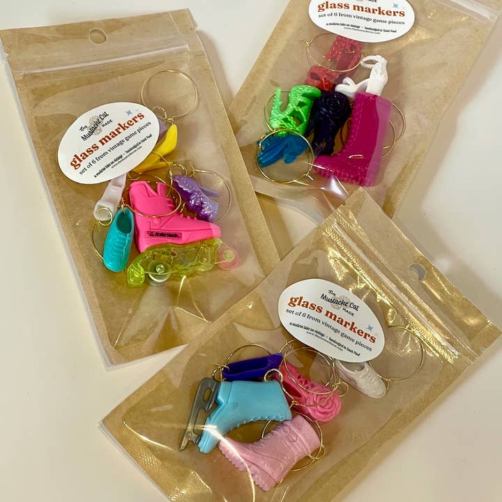 Barbie Doll Shoe Wine Glass Charms