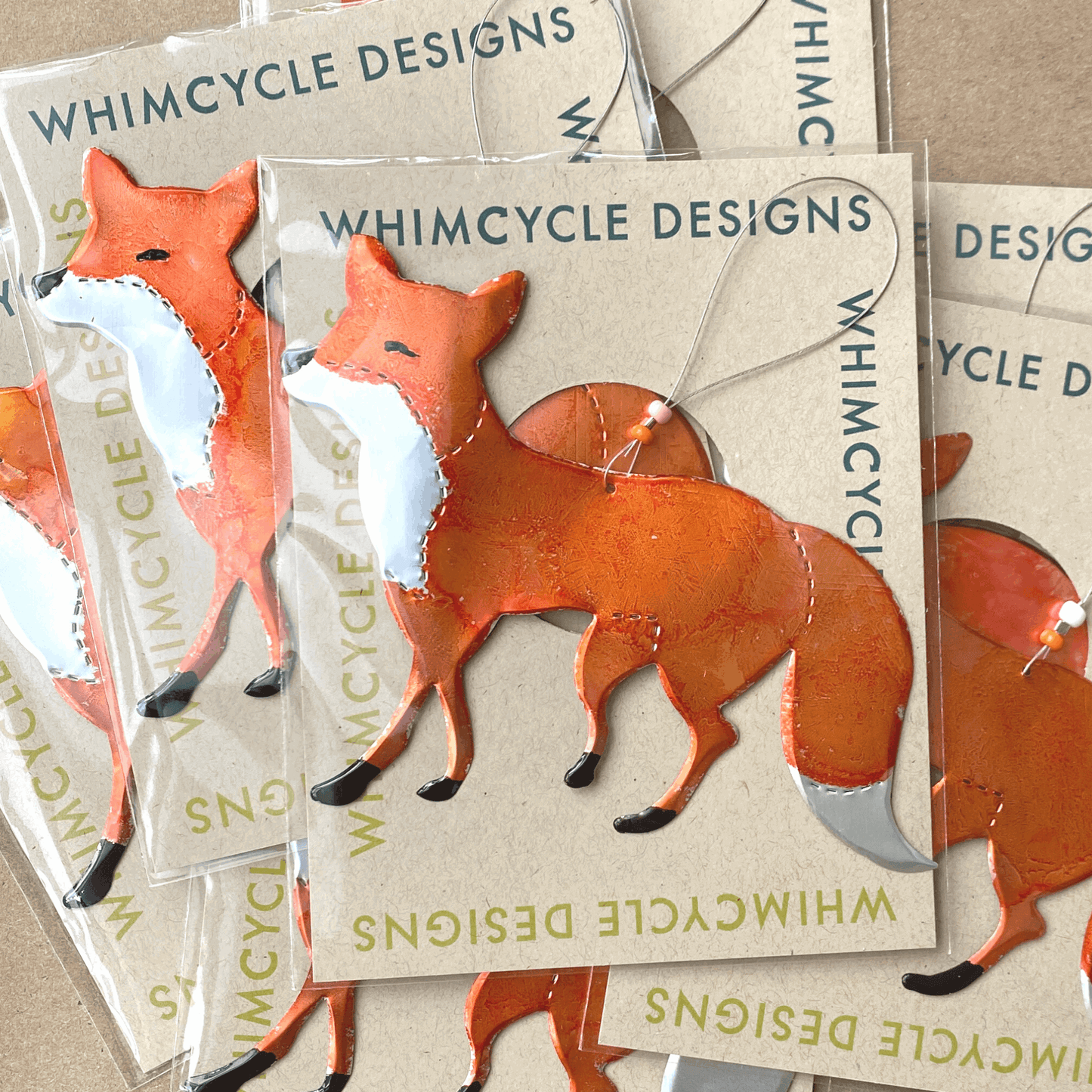 Aluminum Can Ornament - Fox