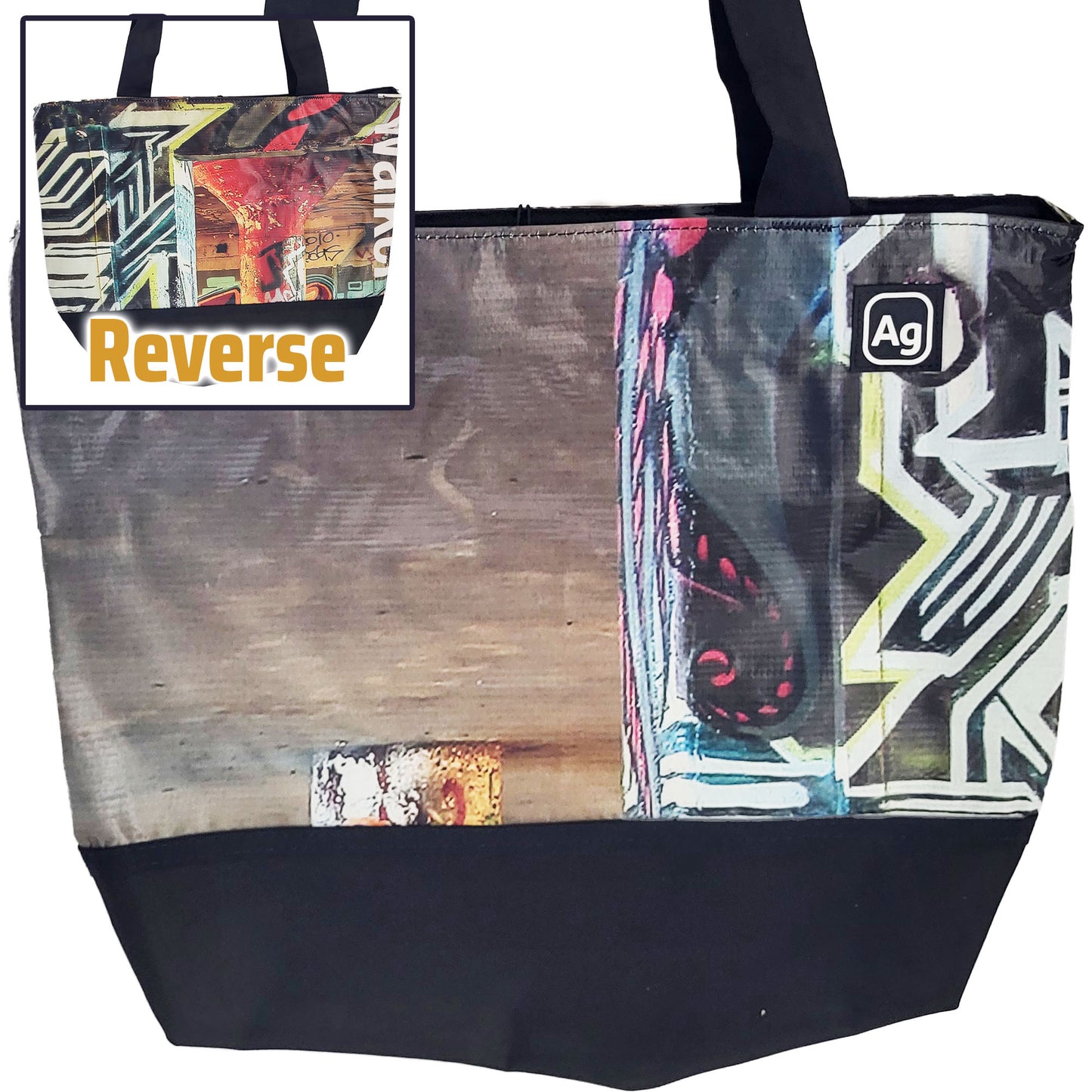 Banner Zipper Tote (Wholesome)