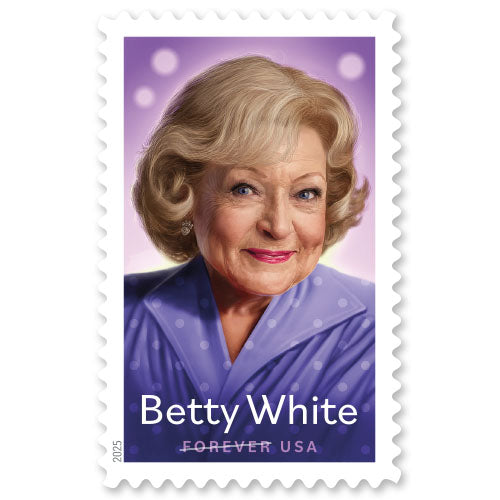 Postage Stamp Earrings - 2025 USA Betty White