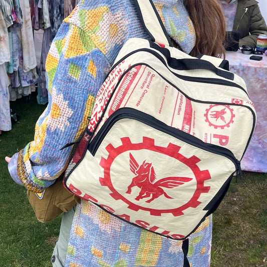 Animal Feed/Cement Bag Book Bag