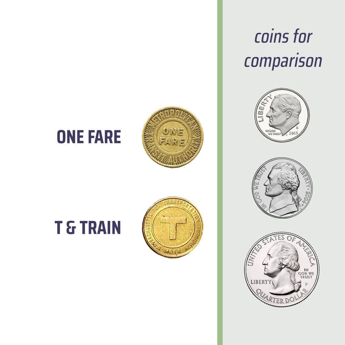 Boston Subway Token Cufflinks