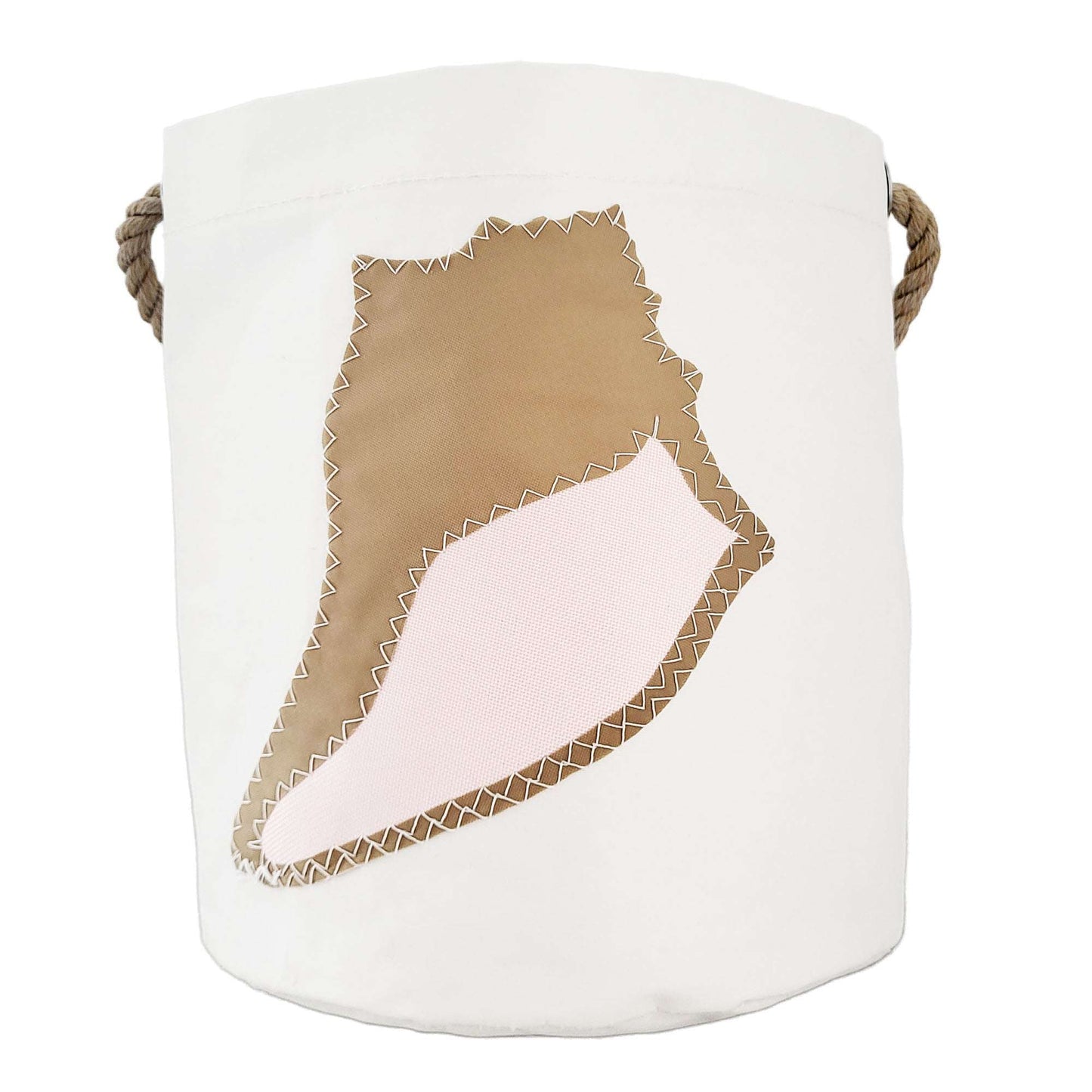 Sailcloth Bucket Bag - Tan Sea Shell