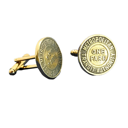 Boston Subway Token Cufflinks