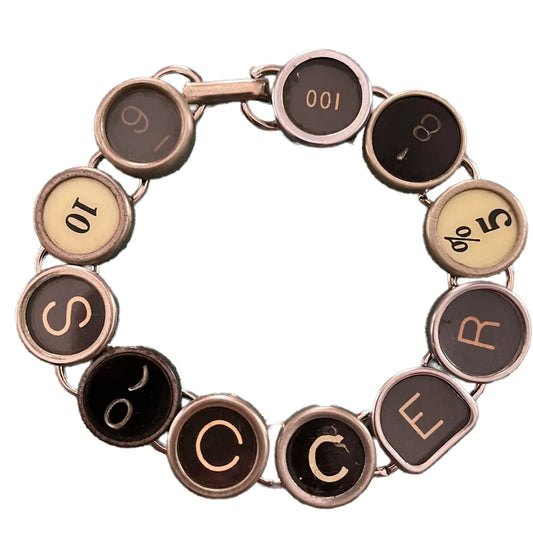 Typewriter Key Bracelet - Custom