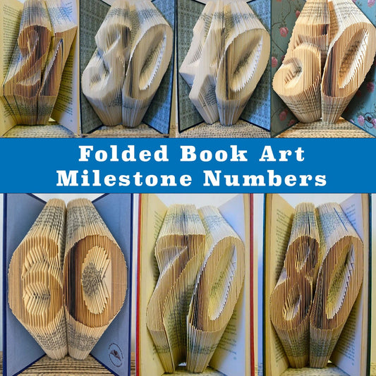 Folded Book Milestone Numbers