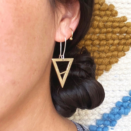 Cymbal Dangle Earrings - Downbeat