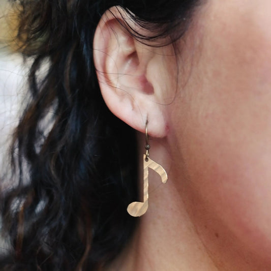 Cymbal Dangle Earrings - Off Beat