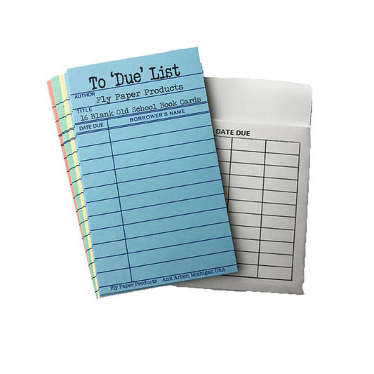 Library Book Card Magnetic Memo