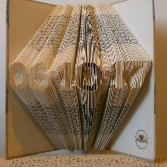 Folded Book Art - Custom Date