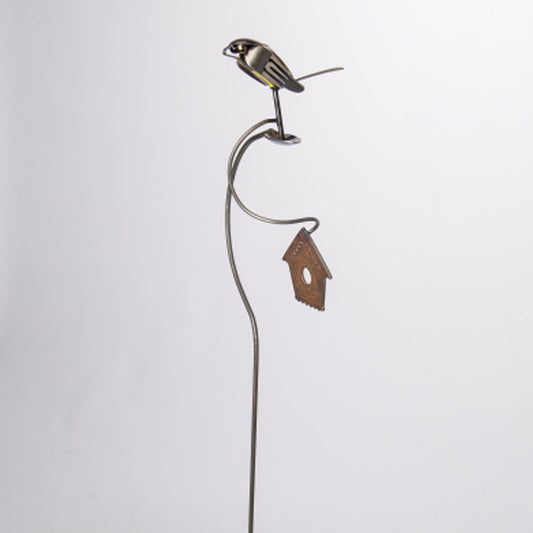 Flatware Garden Sculpture - Brew Bird