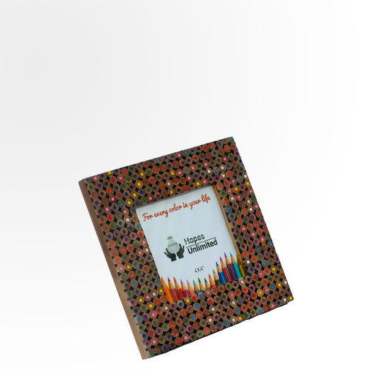 Colored Pencil Frame - Crosscut