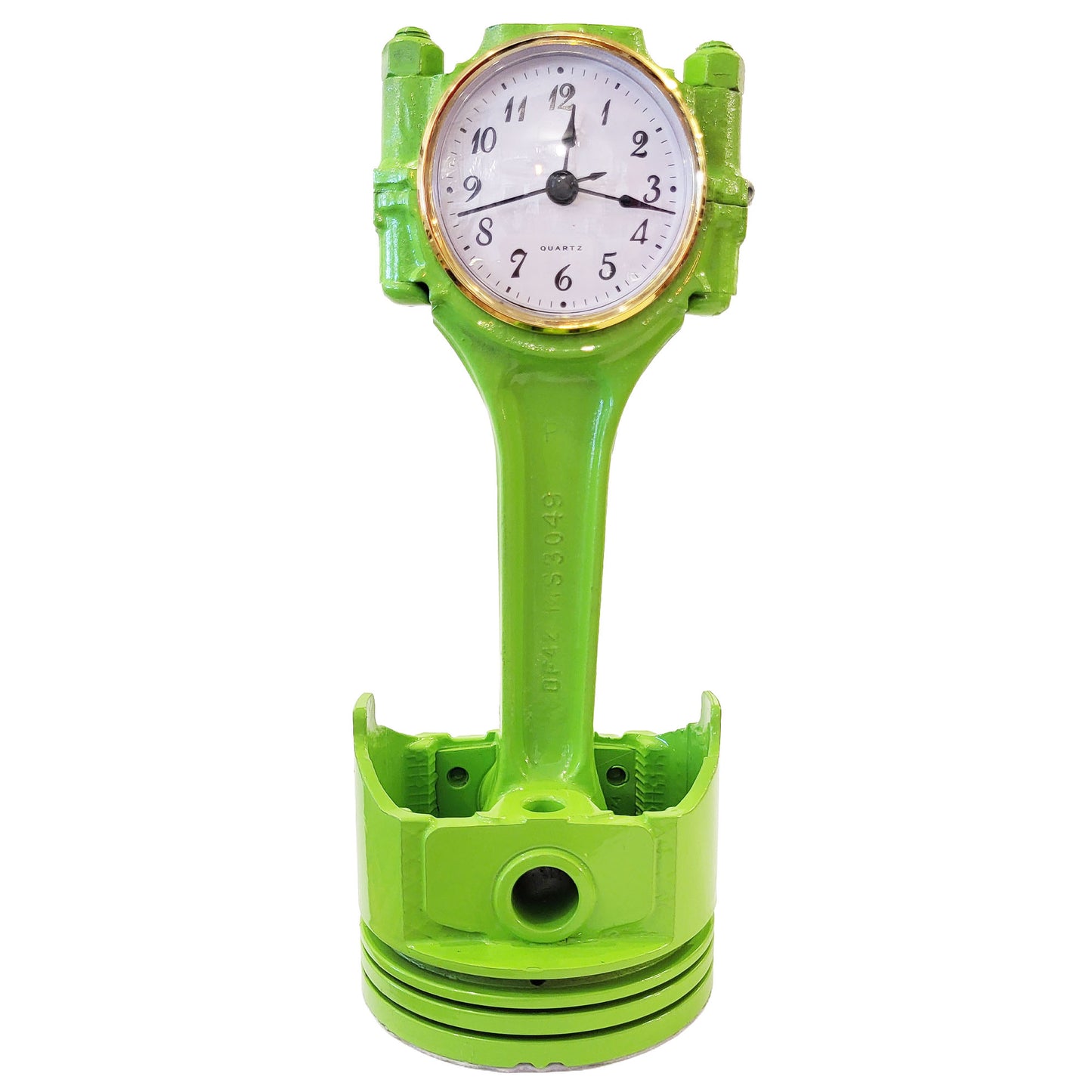 Piston Clock - Lemon-Lime Mopar