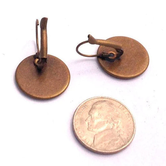 Postage Stamp Earrings - 1968 Algeria Carpets