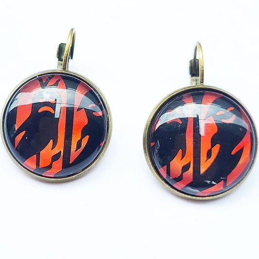 Postage Stamp Earrings - 2019 USA Spooky Silhouettes Ghosts