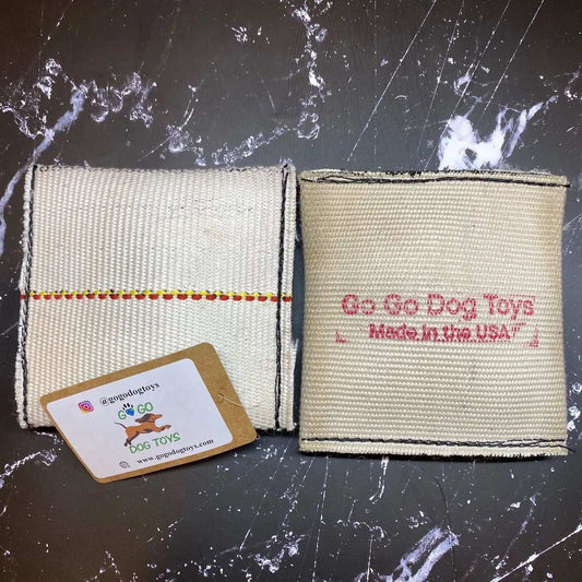 Fire Hose Squeaker Square Dog Toy