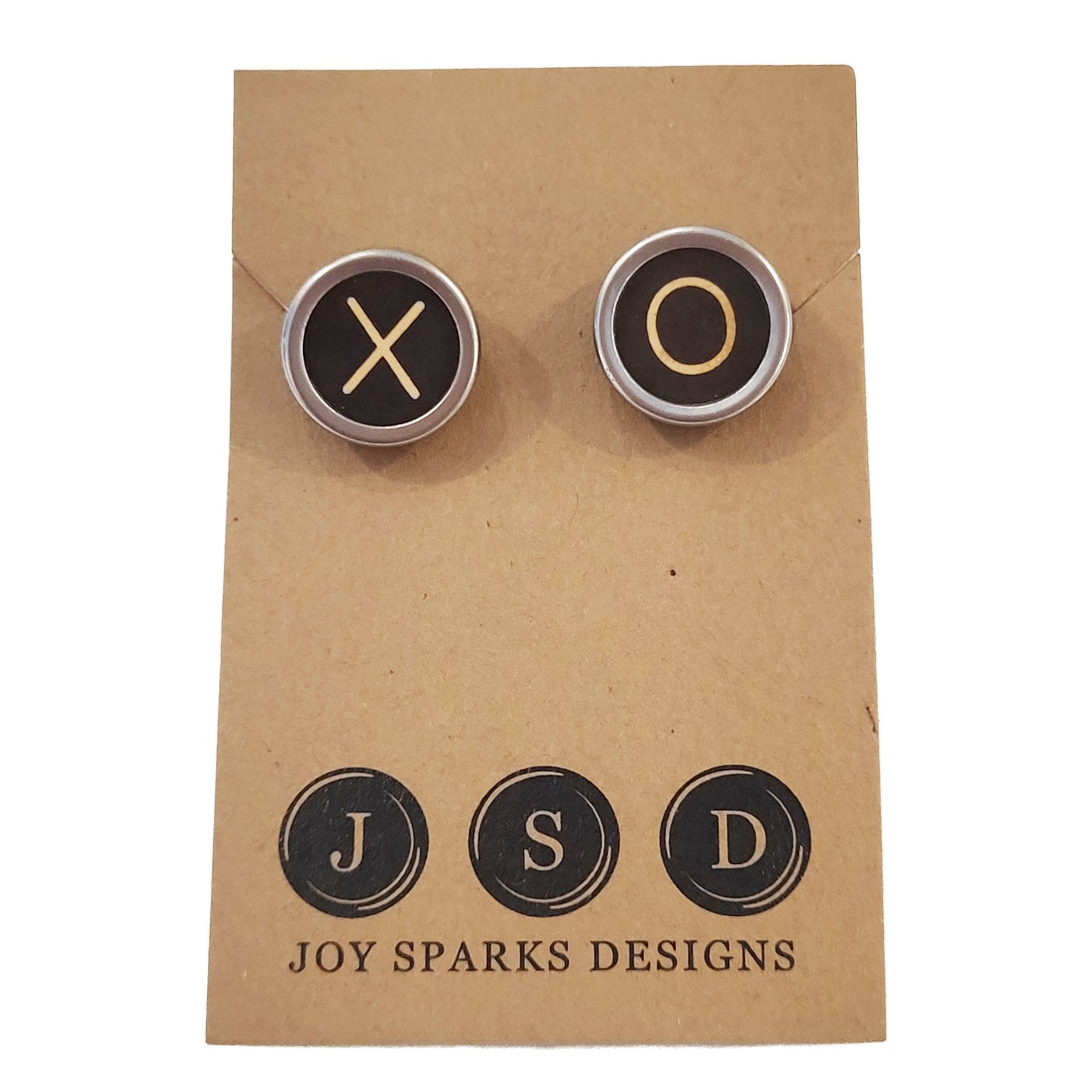Typewriter Key Cufflinks XO - Black