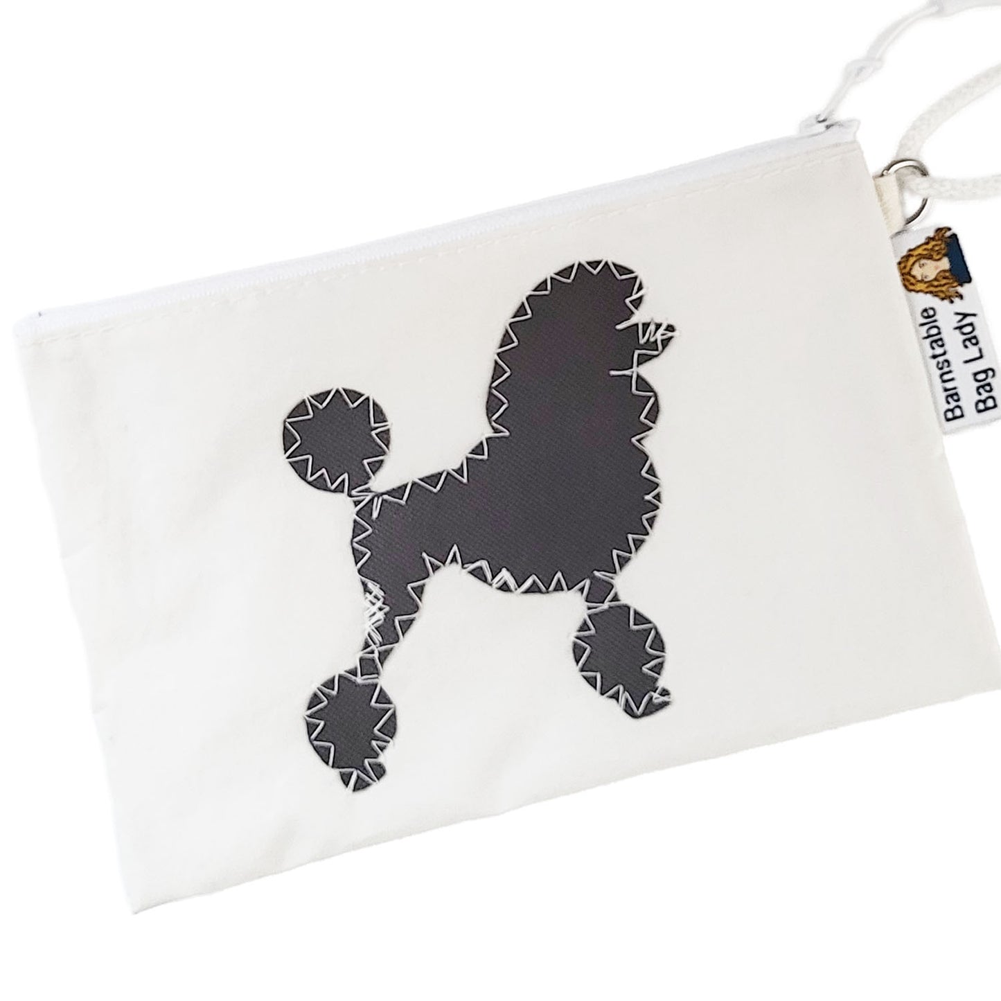 Sailcloth Wristlet - Gray Poodle