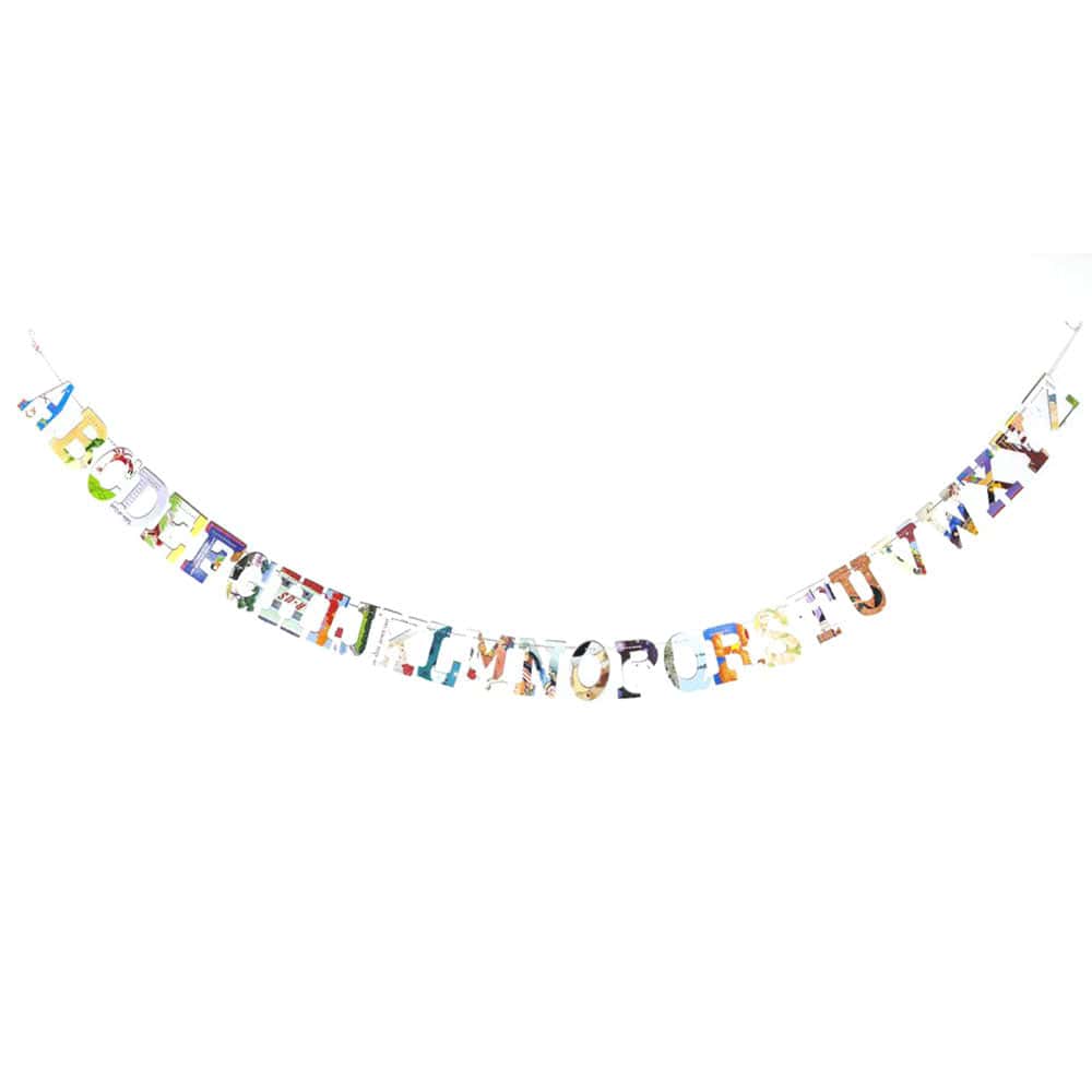 Baby Board Book Alphabet Garland Kit