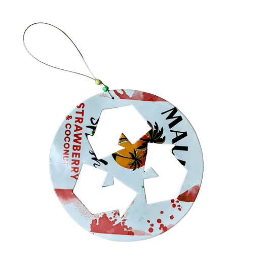 Aluminum Can Ornament - Recycled Symbol