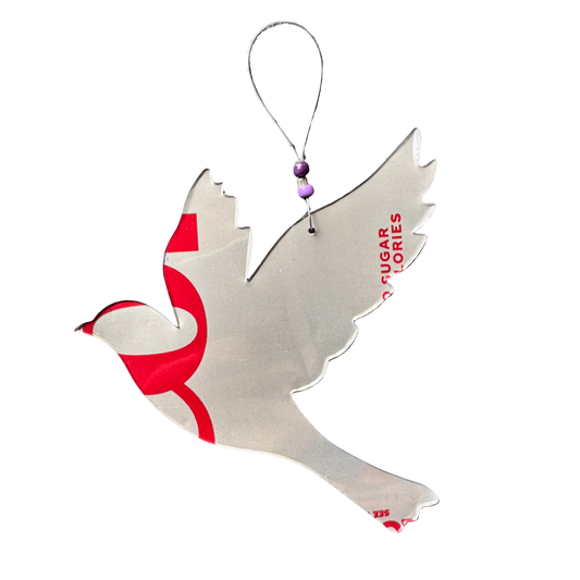 Aluminum Can Ornament - Dove