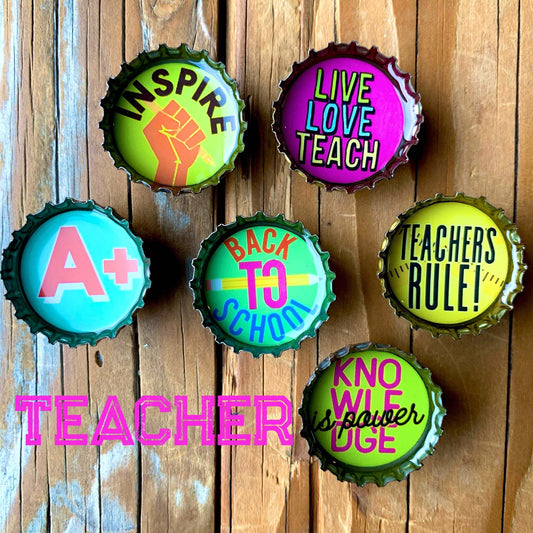 Bottle Cap Magnets - Teacher