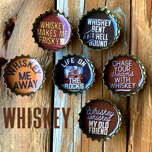 Bottle Cap Magnets - Whisky Bent