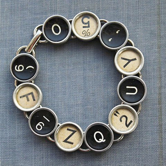 Typewriter Key Bracelet