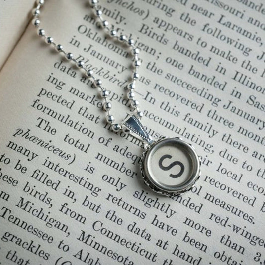 Typewriter Key Necklace