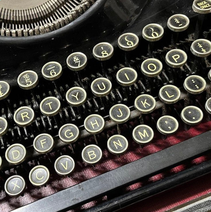 Made from Typewriter Keys