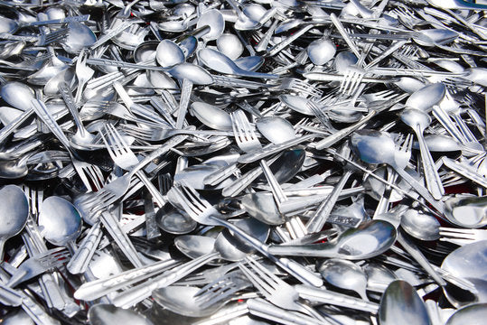 Made from Silverware & Other Kitchen Utensils`