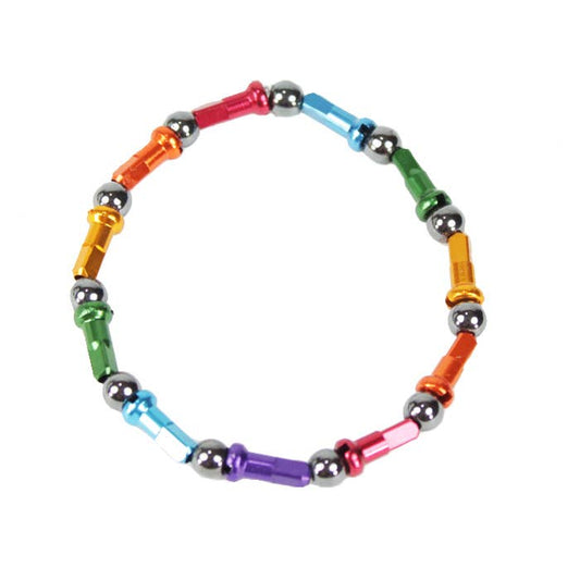 Spoke Nipple Rainbow Bracelet