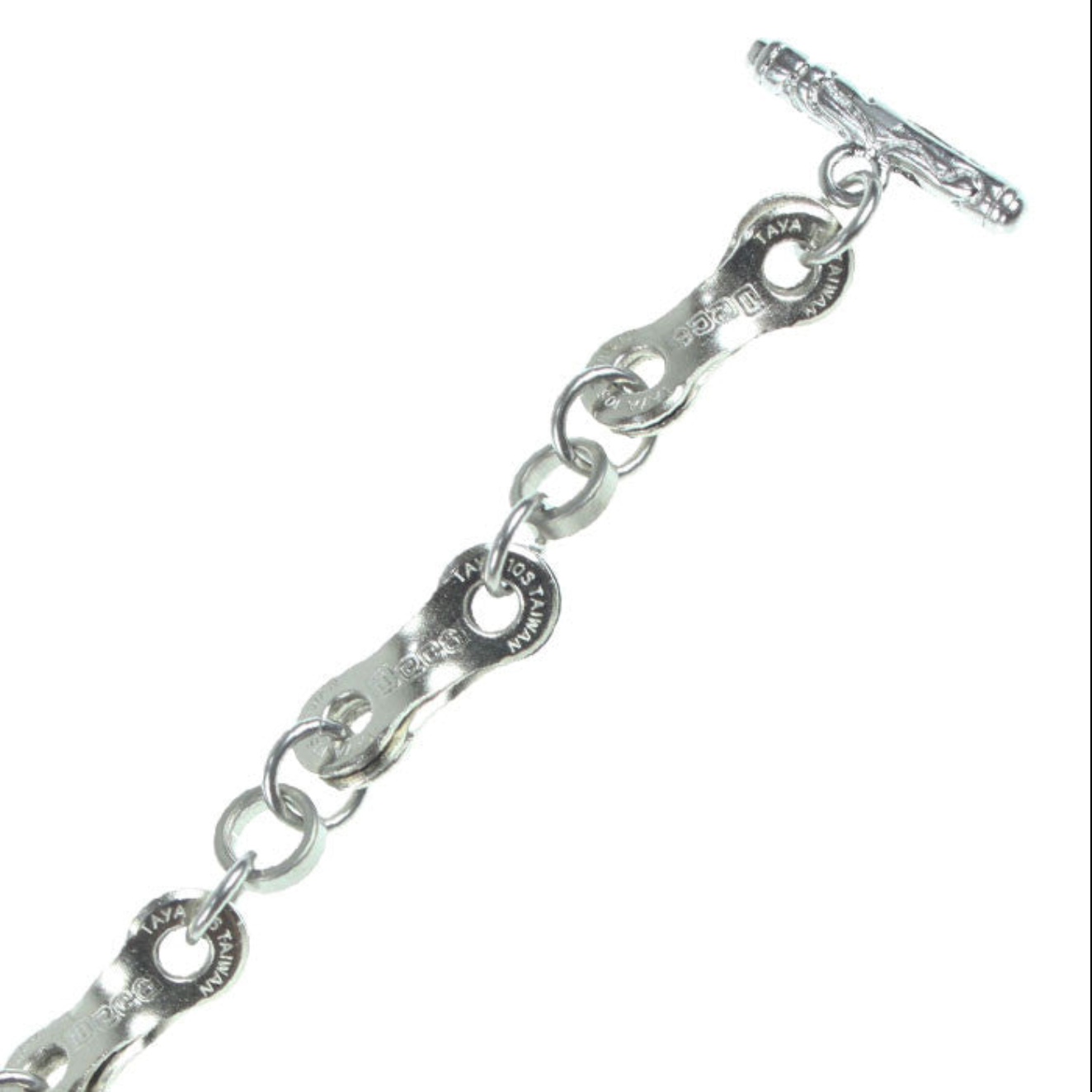 Twisted Bike Chain Link Necklace