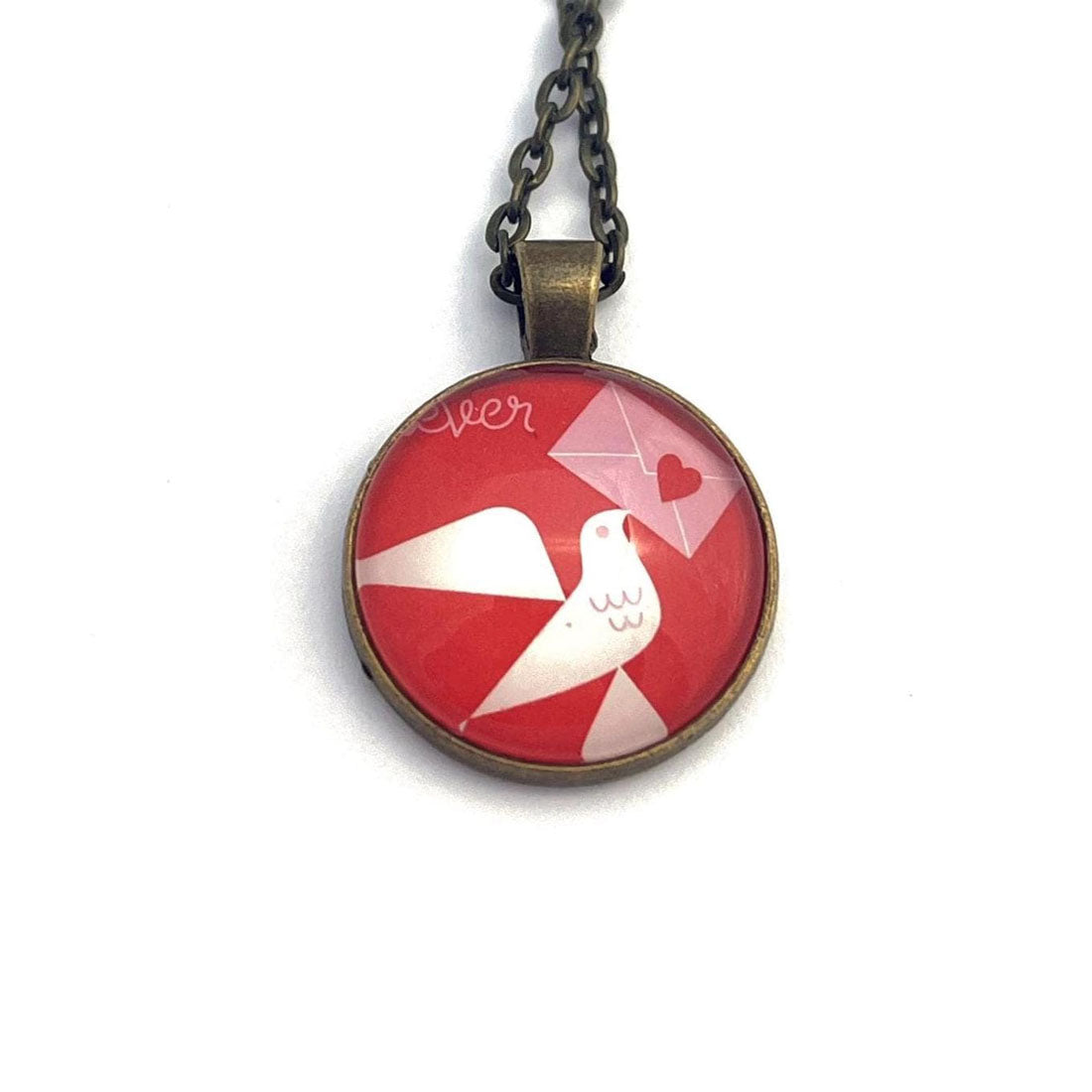 Postage Stamp Necklace - 2024 USA Love