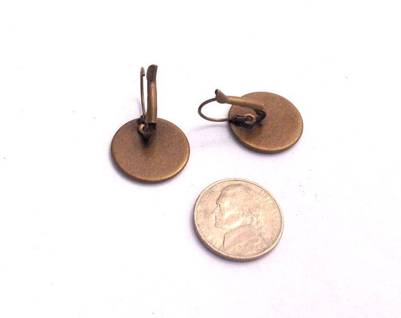Postage Stamp Earrings - 2021 USA Otters in Snow