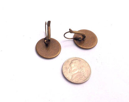 Postage Stamp Earrings - 2021 USA Otters in Snow