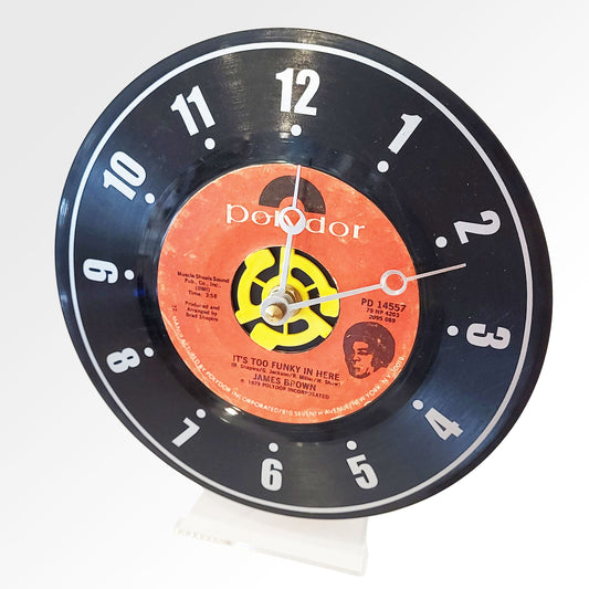 Vinyl Record Desk Clock