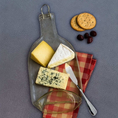 Wine Bottle Cheese Board - Ferns