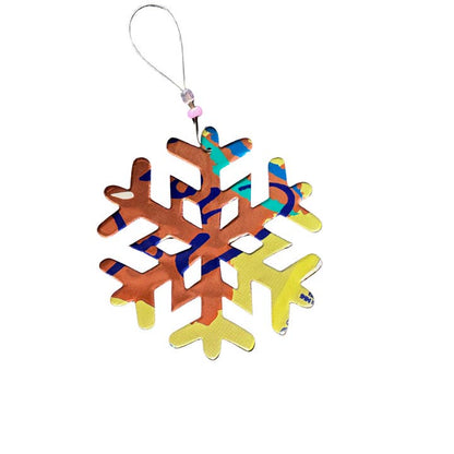 Aluminum Can Ornament - Snowflake