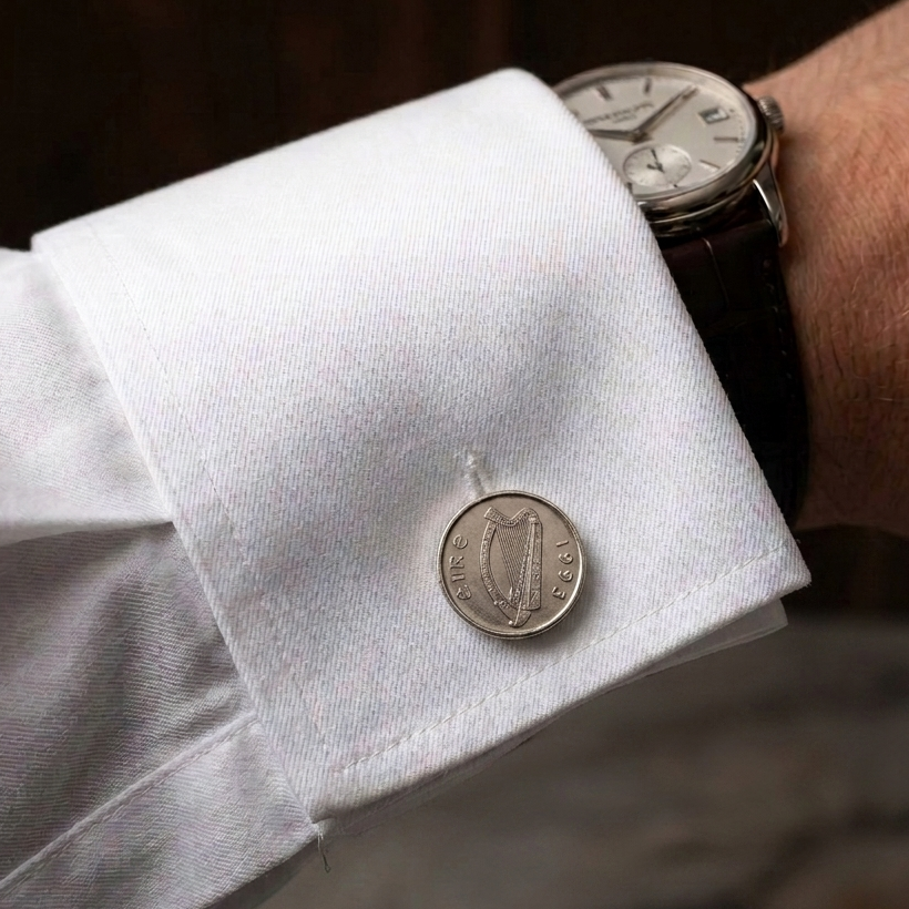 Irish 5p Coin Cufflinks