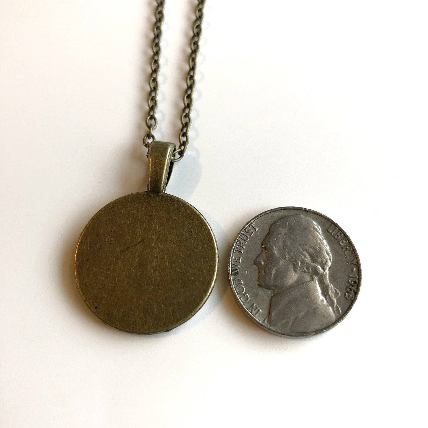 Postage Stamp Necklace - 1998 Norway Dragonfly