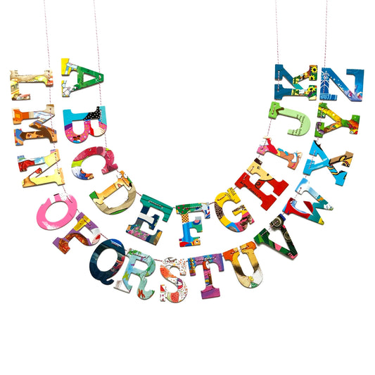 Baby Board Book Alphabet Garland Kit