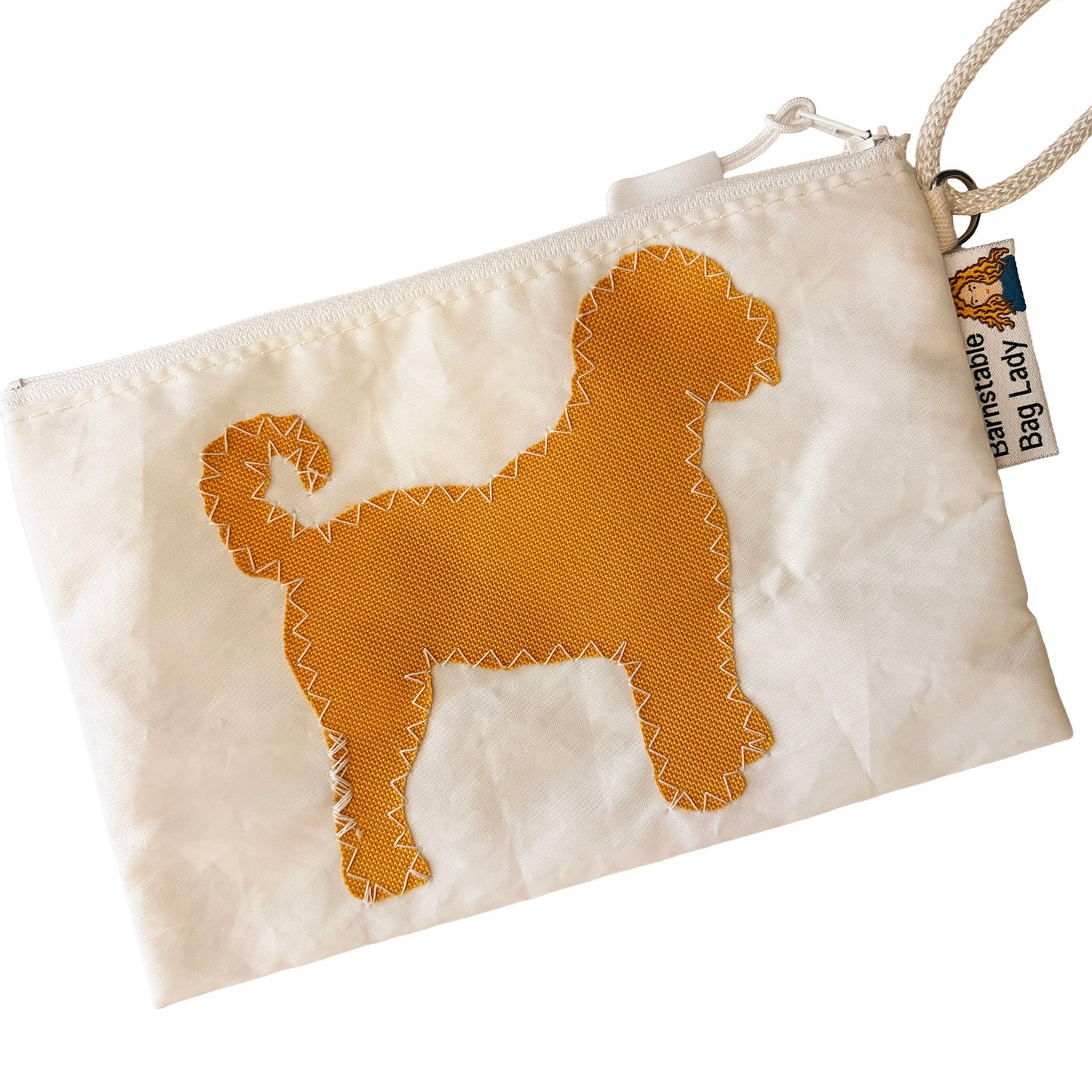 Sailcloth Wristlet - Yellow Labradoodle