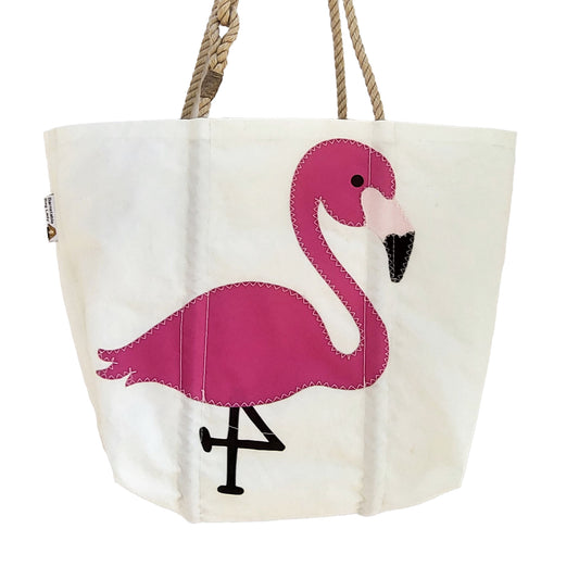 Sailcloth Medium Tote Bag - Flamingo