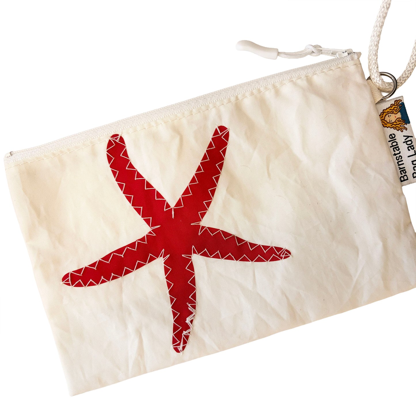 Sailcloth Wristlet - Red Sea Star