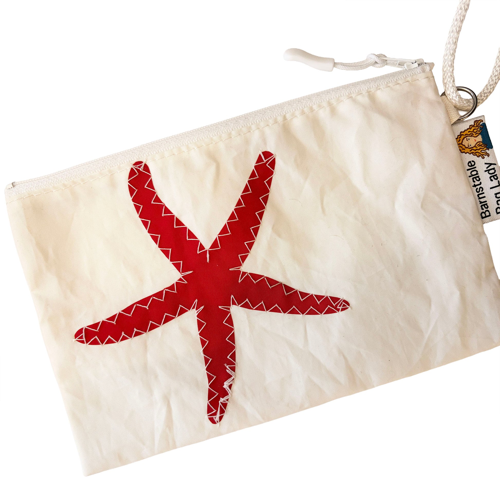 Sailcloth Wristlet - Red Sea Star