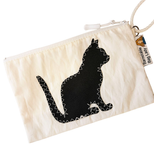 Sailcloth Wristlet - Black Cat
