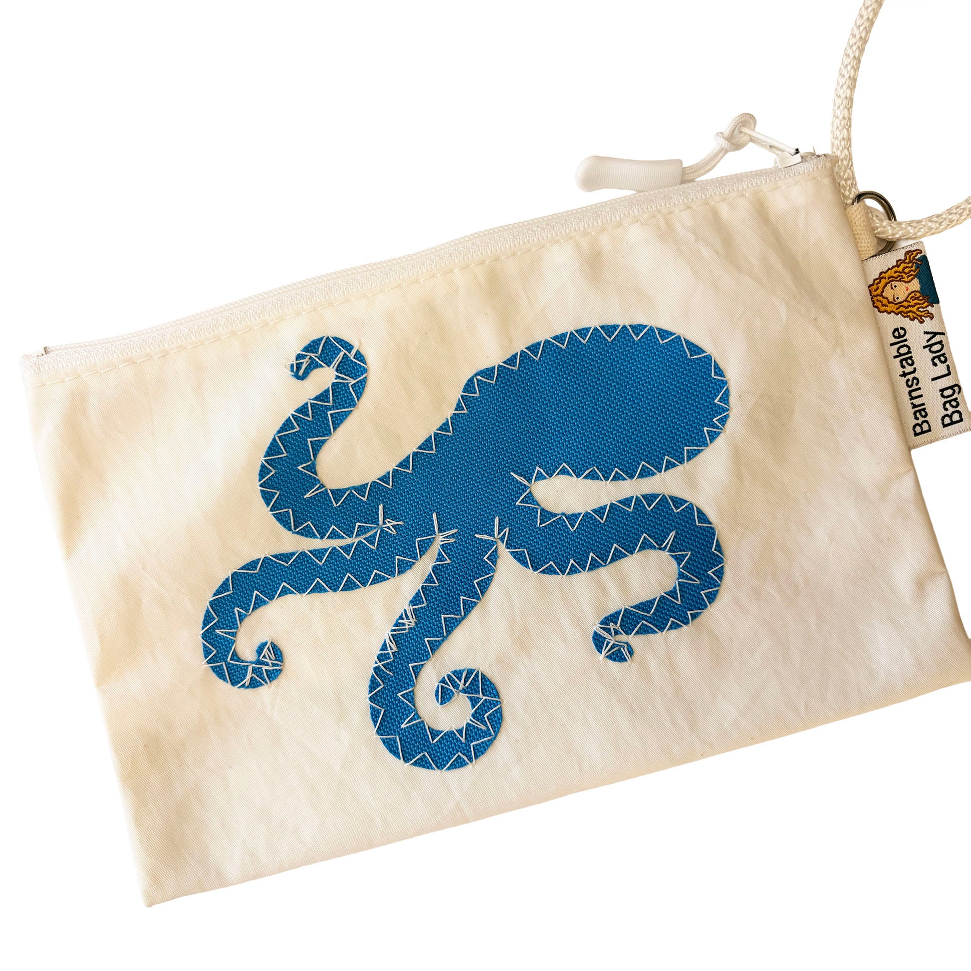 Sailcloth Wristlet - Turquoise Octopus