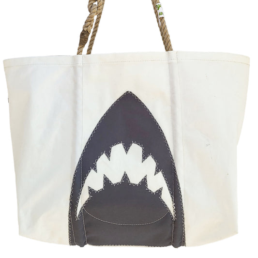 Sailcloth Large Tote Bag - Shark
